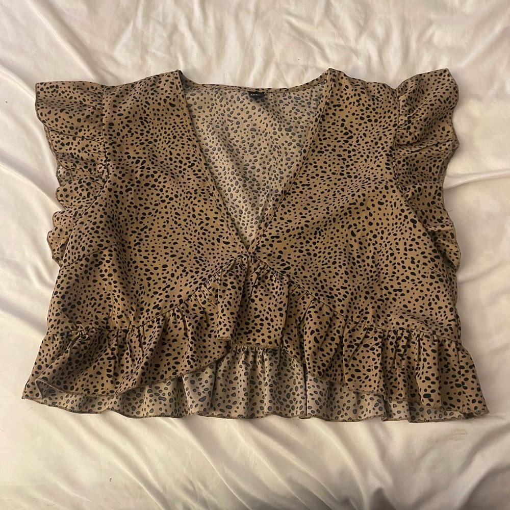 Cheetah Print Crop Top